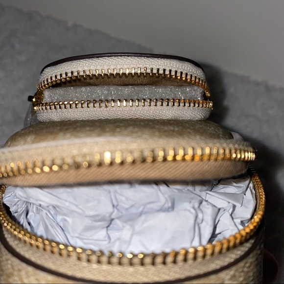 Coach Mini Court Backpack Bag Charm In Signature Canvas NWT - Picture 12 of 14